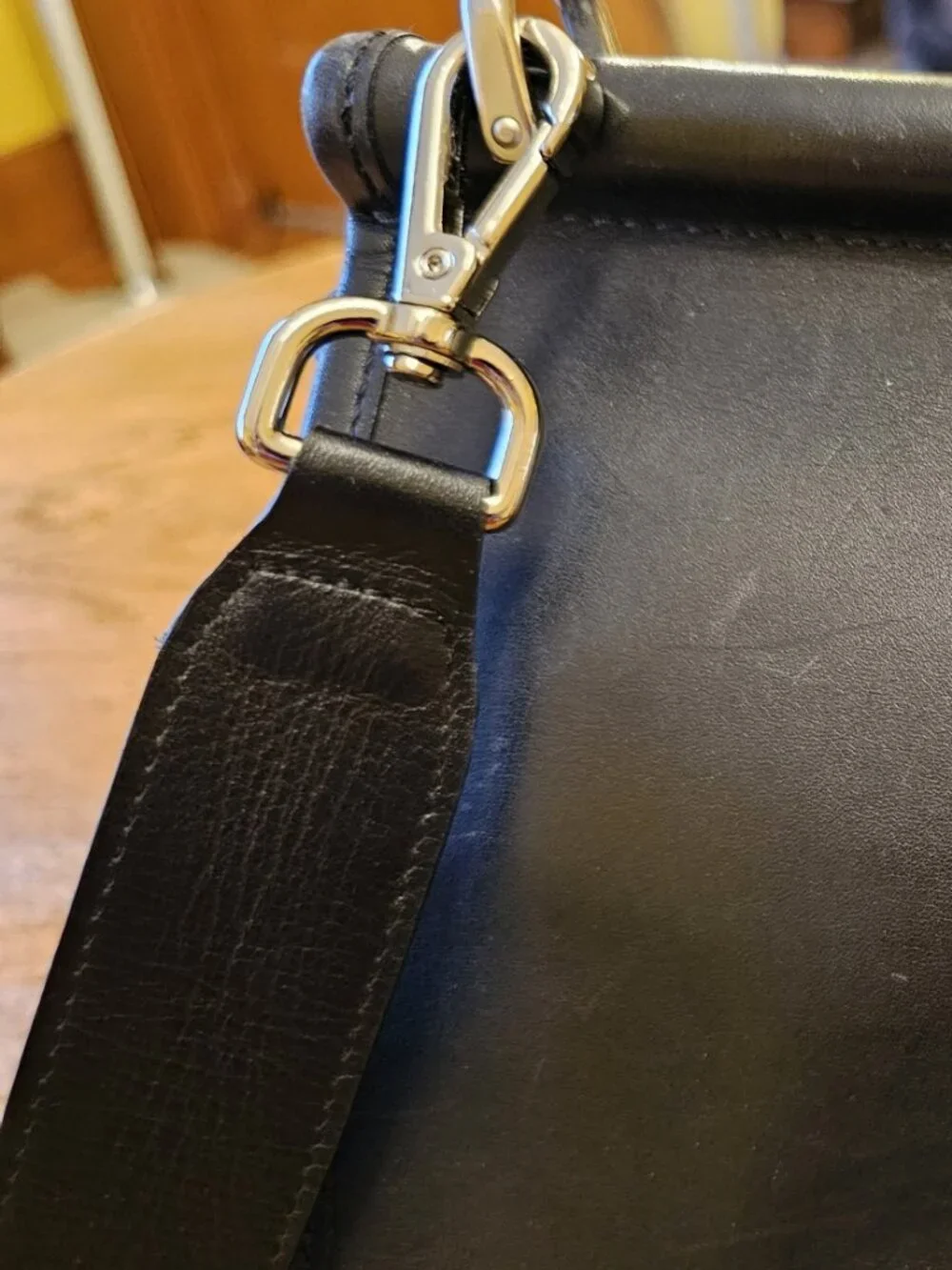 Coach Barclay Black Leather Briefcase Laptop Bag F06456 Vintage